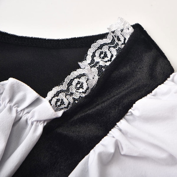Hurtig levering 2023 Bedste Oktoberfest kostume til kvinder tysk bayersk Dirndl ølpige fancy kjole S - 4xl Black  White 2XL