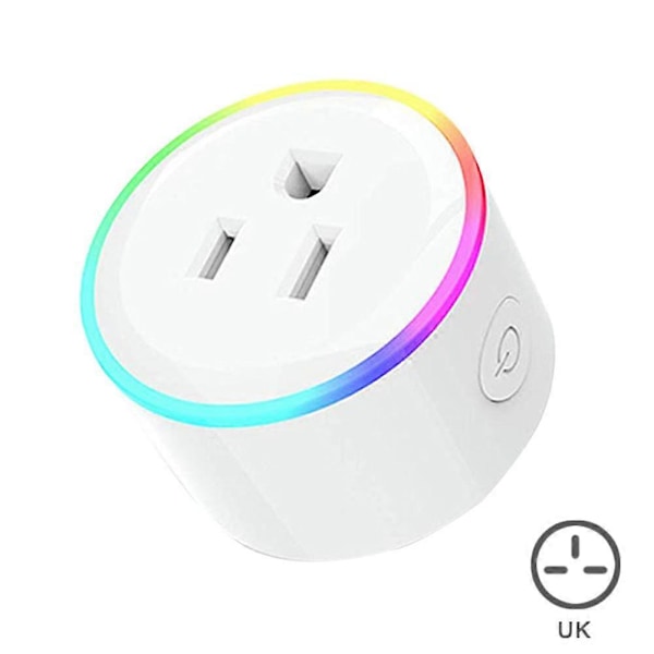 Mini Smart Stikdåse Wifi Smart Plug med Lys til ALEXA Stemmeassistent