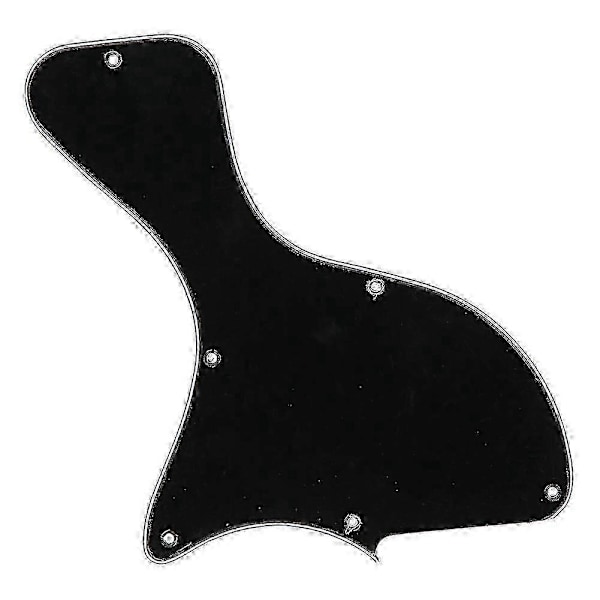 Plektrumskydd för Gitarr Svart 3 Lager PVC Plast Plektrum Skydd Musikinstrument Tillbehör