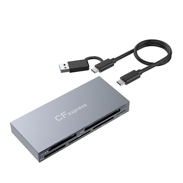 8 i 2 CFexpress Typ B//XD/MS/SD/TF Kortläsare Adapter 10Gbps Multi Minneskortläsare för XP för