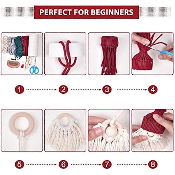 6 Set Diy Joulupukki Setti Diy Joulupukki Joulukuusen Koristeluun Joulukuusen Ripustettavat Tontut Joulupukki Tonttu Joulu