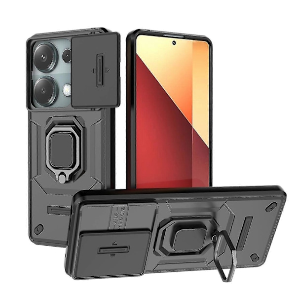 For Xiaomi Redmi Note 13 Pro 4G/Poco M6 Pro 4G Deksel PC+TPU Skyvelinsedeksel Anti-fall Telefondeksel
