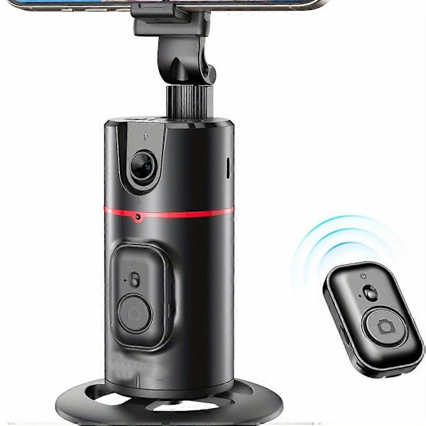 Automaattinen puhelimen seurantateline kahdella täyttövalolla, kannettava all-in-one älykäs selfie-tikku, 360° pyörivä nopea kasvojen ja kohteen seuranta