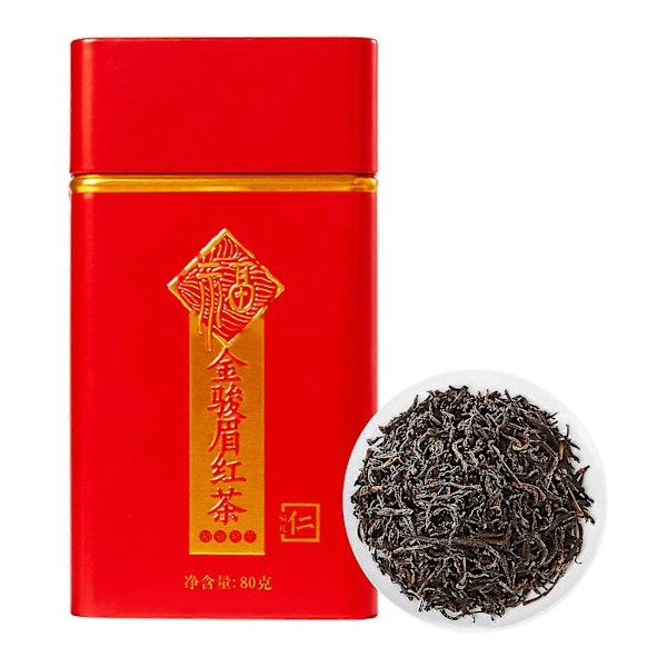 Wuyi Mountain Specialitet Jinjunmei Svart Te med Metallboxförpackning Jin Jun Mei Svart Te Honungssmak
