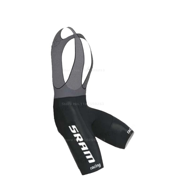 SRAM Racing Cykeltröja Set 2023 Man Sommar MTB Race Cykelkläder Kortärmad Ropa Ciclismo Outdoor Riding Bike Uniform Bib shorts L