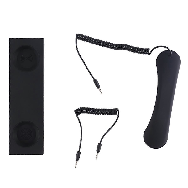 Universal Retro Telefonmottagare Handenhet Smartphone Samtal Headset 3.5mm Fasttelefon Mikrofon