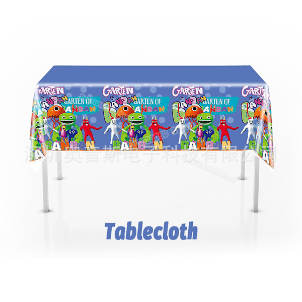 Garten Of Banban Bursdagsfest Dekorasjon Barn Dusj Gutter Jente Servise Kopp Duk Tall Ballong Kake Bakteppe Tablecloth 1pc