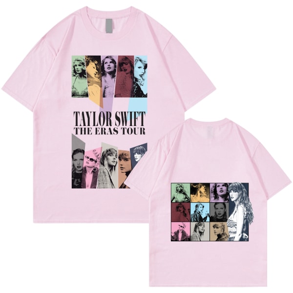 Unisex Taylor Swift Fan T-skjorte Trykkt T-skjorte Skjorta Pullover Vuxen Collection Taylor Swift T-skjorte pink L