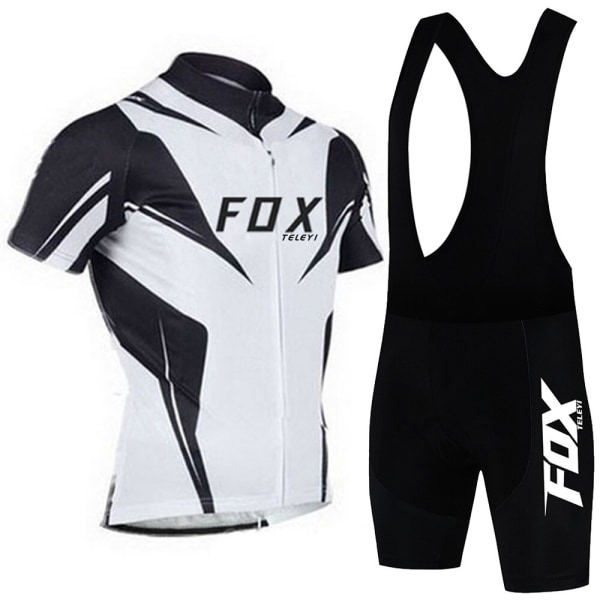 fox teleyi Cykeltröja Set Herr Sommar Utomhus Cykelkläder Snabbtorka Cykelkläder Andas MTB Cykeldräkt 6 4XL