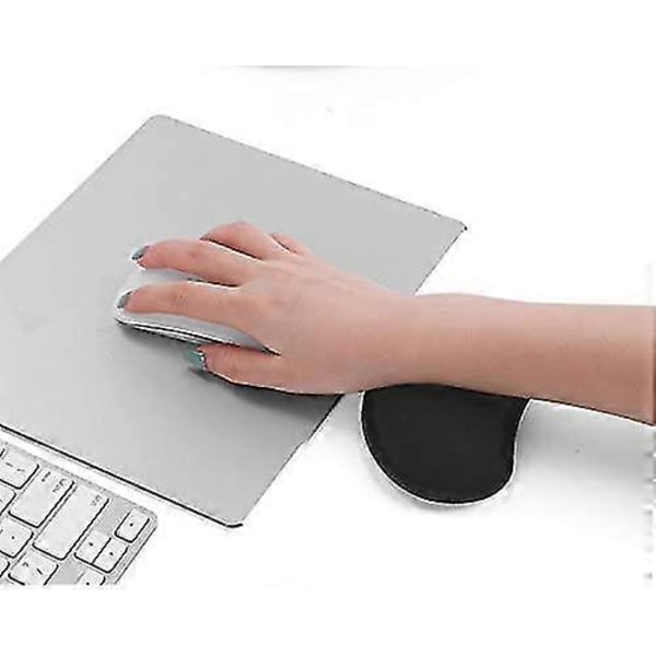 Ergonomiskt handledsstöd minnesskum handledsstöd för tangentbord och mus handledsstöd set svart (ShiKai)