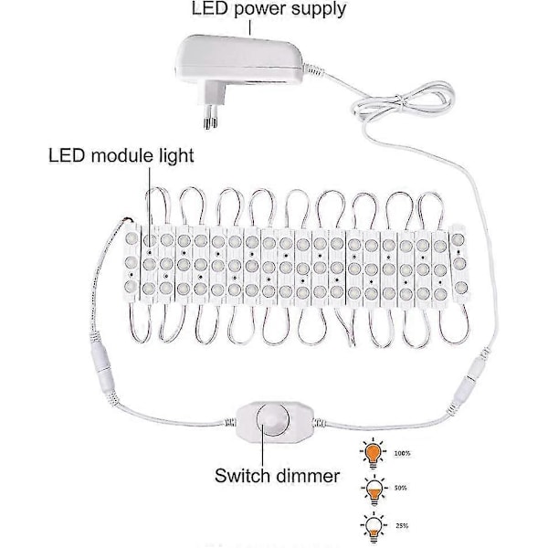 LED Speillys, Dimbar Speilbelysning, Lang Sminkelys