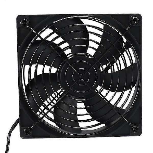 Dobbel 120mm 5v USB-drevet PC-ruter-vifte med hastighetskontroller