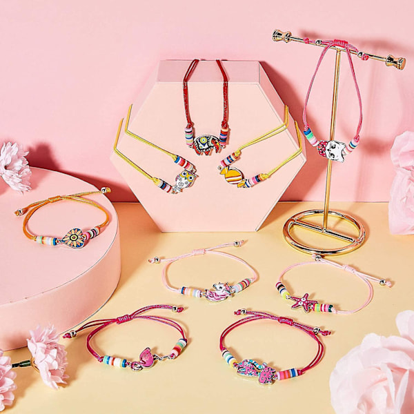 15 Stykker Pigearmbånd Dyr Enhjørning Venskab Kat Sommerfugl Armbånd Til Præmie Cosplay Fest (Klassisk Stil)