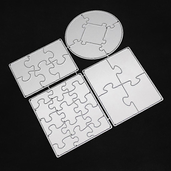 Puzzle Metall Skjære Dies Stencil For DIY Scrapbooking Papirkort Preging Håndverk