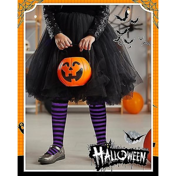 9 paria Halloween-sukat Reiteen korkeat sukat Halloween-pitkäraidalliset sukat Halloween-asusteet tytöille, naisille