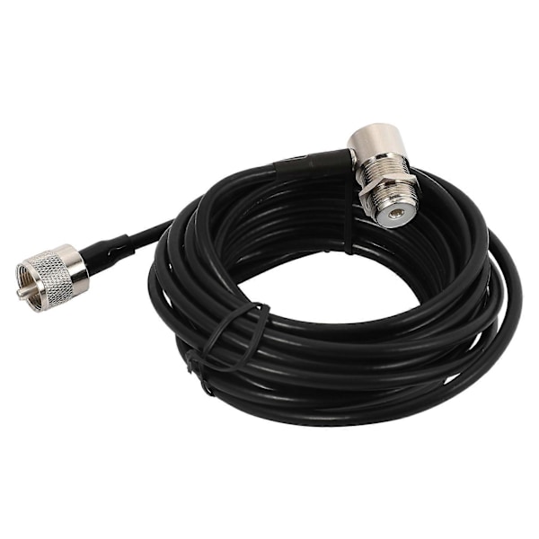 16ft RG58 PL259 UHF til SO239-kontakter for bilradio mobil antennekabel