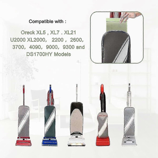 Pölypussit Oreck XL -imureille, osanumero Ccpk8dw 5 kpl