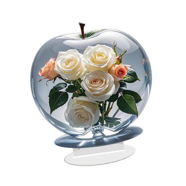 2D Rosblommor Dekoration Födelsedagspresent för Klassrum Matsal Bokhylla