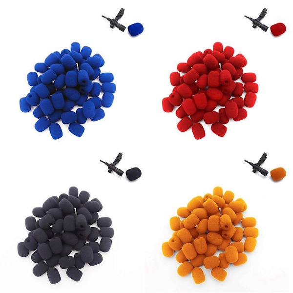 10 stk. 6 mm Mini Headset Mikrofon Cover Svamp Skum Vindskærm Udskiftning Lavalier Svanenhals Konference Mikrofon Cover