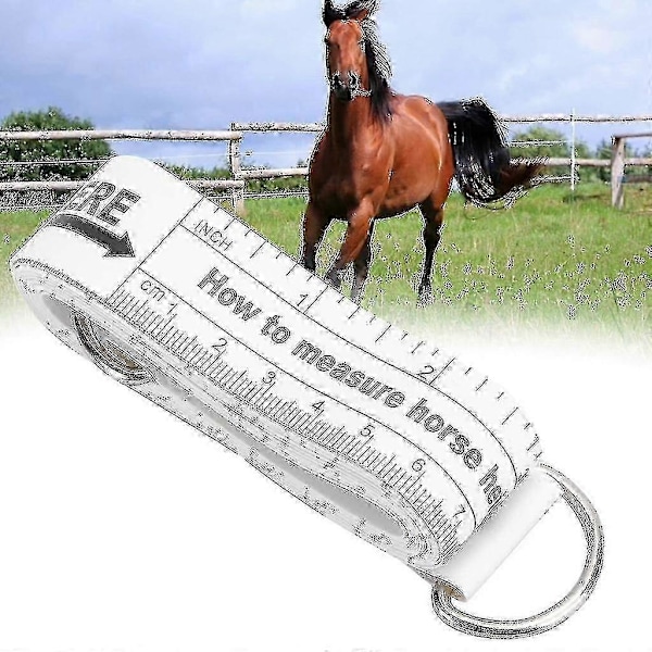 Mål Høyde og Vekt på Hest og Ponni - Enkel Måling 2,5 Meter/ 98 Tommer
