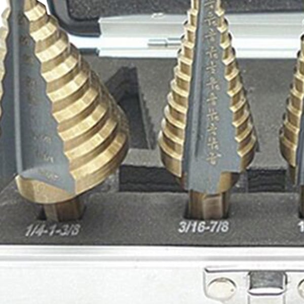 Stegborr Multi Professionell Snabbväxling Slitstark Höghastighetsstål Industriell för PVC-skivor Plåt