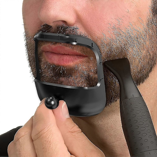 Skægformer Goatee Skæg Styling Skabelon Skæg Formningsværktøj Mode Goatee Barberingsskabelon Goatee Trimmer Værktøj Til Mænd, 5 Størrelser