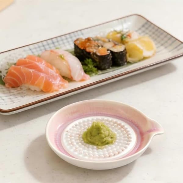 Ceramic Garlic and Ginger Grater - Sharp Grating Plate for Fresh Flavors, Multifunctional Storage, Dishwasher Safe and Food-Grade Ceramic Blå