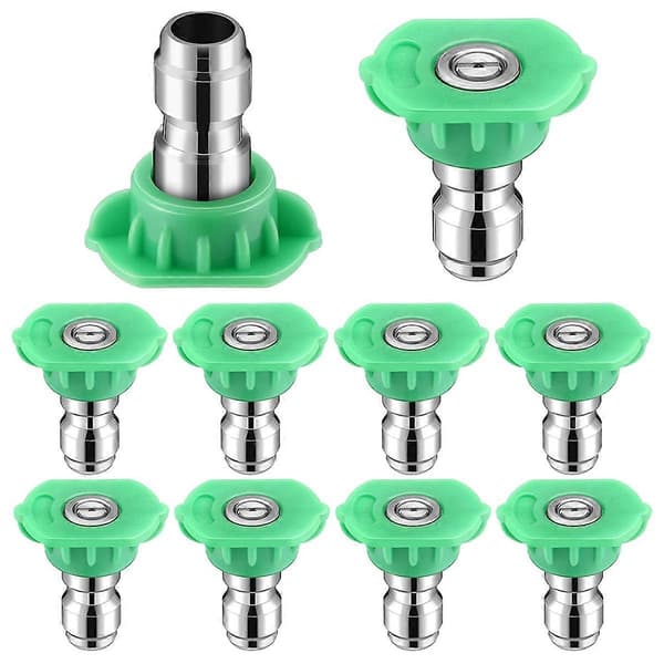10 Pak 1/4 Tomme Dysespids Hurtigkobling Højtryksrenser Spidser Spray