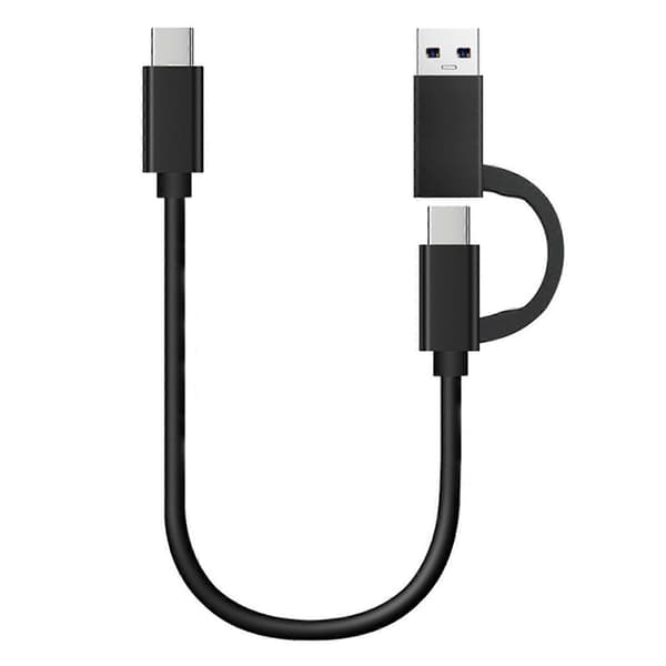 USB - USB C -kaapeli 2 in 1 USB3.0 USB A/C - C -nopea lataus 10 Gbps datan synkronointi