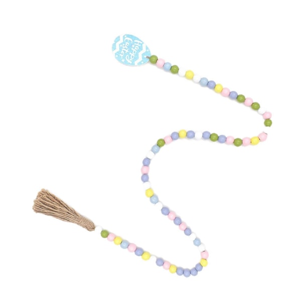 Påske Treperlekrans Gårdshus Rustikk Vårperler Krans Bønn Boho Perler Trappetrinn Tilbehør for Påske Hjemmeinnredning