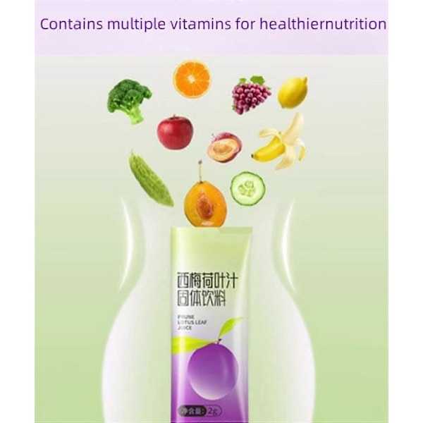 Sveske Lotusblad Juice, Sveskejuice Økologisk, Sveske Lotusblad Juice, Sveskejuice mod Forstoppelse for Store Maver og Fede Mennesker