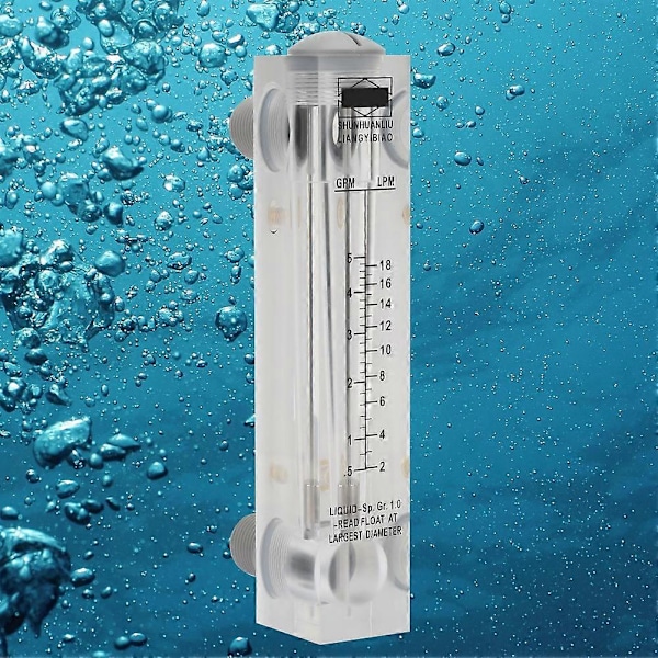LZM-15 0.5-5GPM Knap Panel Type Væskestrømsmåler Flow Meter Måling ZG1/4\"