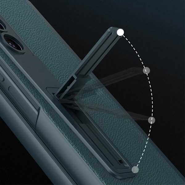 Samsung Galaxy Z Fold 5 -kotelo kynätelineellä, magneettinen saranoitu sisäänrakennettu kynäteline, näytönsuoja ja jalusta PU-nahkakotelo Fold 5