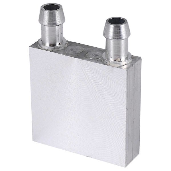 Primär Aluminiumlegering Vattenkylningsblock 40x40mm för Flytande Vattenkylare Kylfläns System Silver U