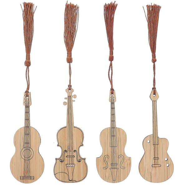 Gitar bokmerke bokmerker for studenter 4 stk sideklemmer