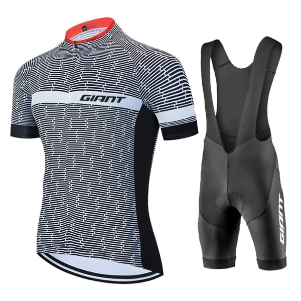 Sykkeltrøyesett 2023 GIANT menns kortermet sommer MTB sykkeluniform Ropa Ciclismo Cycling Maillot Sykkelklærdress jersey-4 M