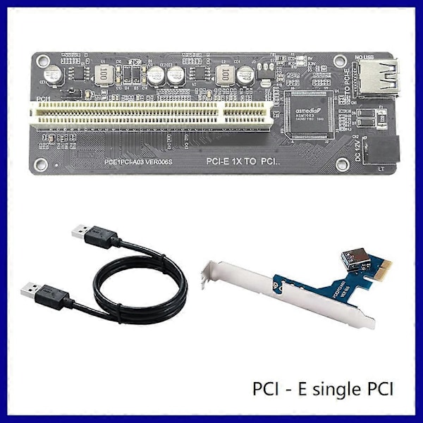 PCI-E til PCI Utvidelseskort Adapter ASM1083 Støtte Capture Card Lydkort Parallellkort Golden Tax