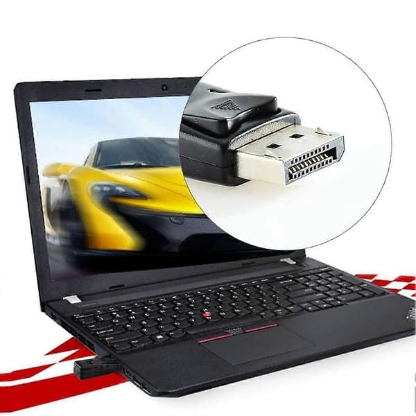 1 st 4K Displayport Dummy Plug DP Virtuell Skärmadapter Grafikkort Cheater EDID Headless Ghost Emulator Black