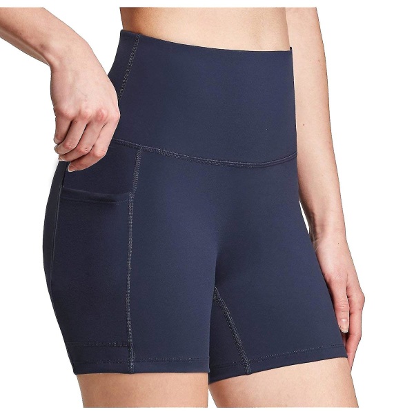 Tflycq Naisten Treeni Leggingsit Fitness Urheilu Juoksutaskut Leggingsit Jooga Housut Blue XL