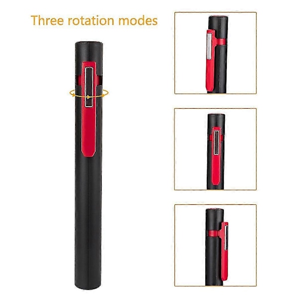 Bærbar Pen Form Cob Led Lommelygte USB Genopladelig Magnetisk Arbejdslampe