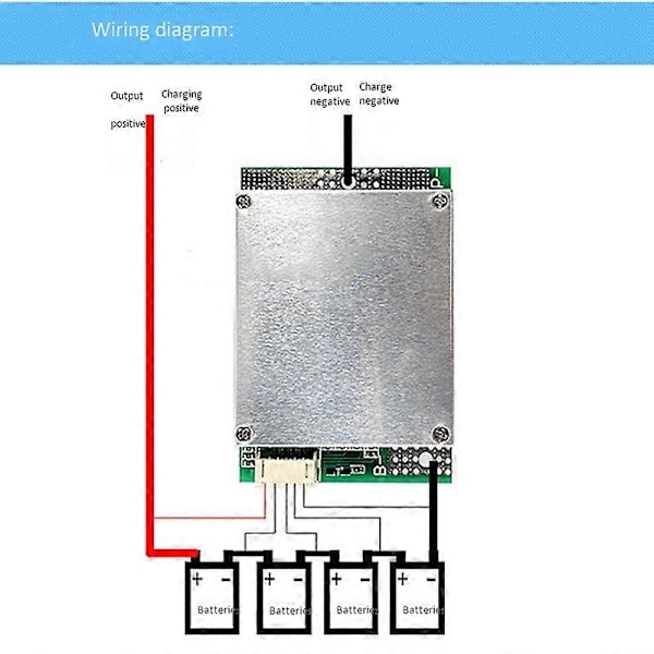 4S 12V 50A BMS Li-Iron Lithium Batterioplader Beskyttelseskort med Strømbatteribalance/Forbedret PCB Beskyttelseskort