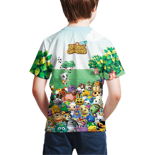 Animal Crossing 3D Print Summer T-paita Lasten Poikien T-paita Casual T-paita style 3 10-11 Years