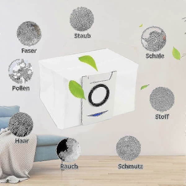 10 kpl pölynimuripusseja Ecovacs Deebot X1 Omni -imuriasemalle Ecovacs Deebot X1 Omni, R