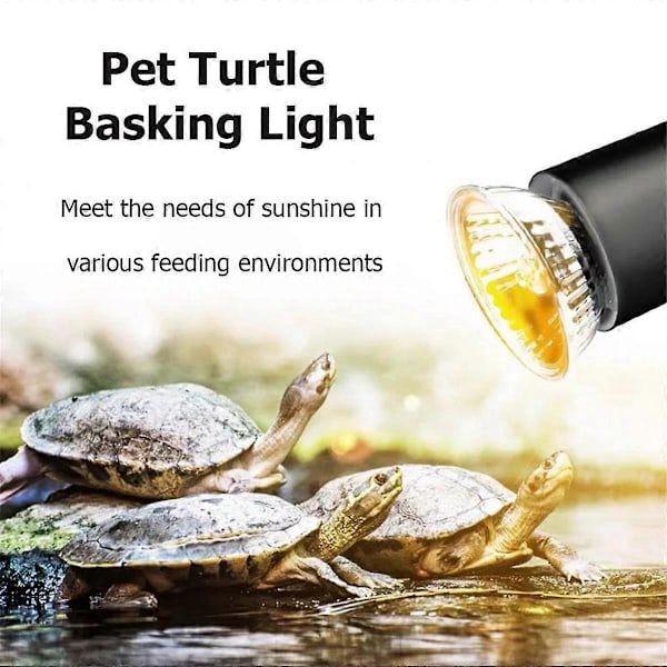 10 stk. Reptil Lampe Pære Skildpadde Solbadning UV Lys Pærer Varme Lys Fuld Spektrum Sollampe til Amfi