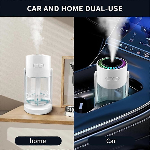 Stjerneklare Himmeler Luftfukter USB Drevet Skrivebordsprojeksjon Ristende Hoder Luftfukter for Soverom Bil Kontor 280ML Rosa