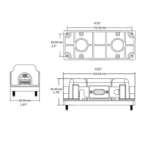 Trailer Køretøj Keramisk Sikring Adapter Universal Kredsløbssikring Plastik Sikringsholder RV Autocamper Bolt-on Sikring