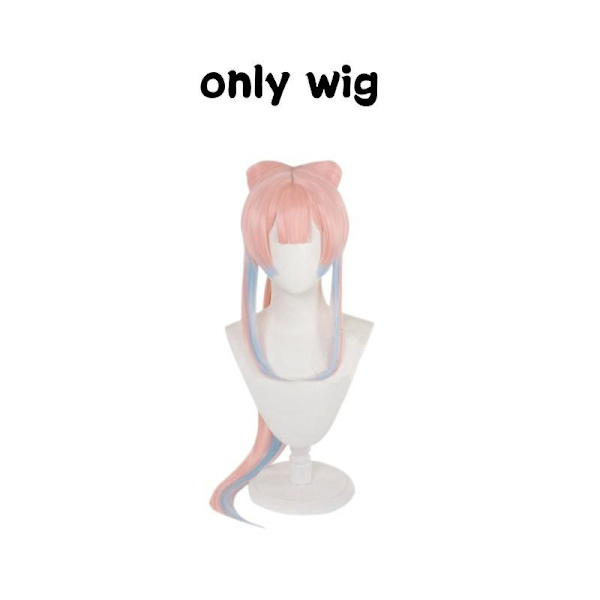 Sangonomiya Kokomi Cosplay Puku Genshin Impact Cosplay Kokomi Tube Topit Mekkoasut Selkäkoriste Peruukki Halloween Cos wig only XXL