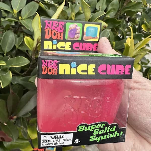 Squishy Stress Cube, Store Stressballer for Barn Voksne Squishy Angst M