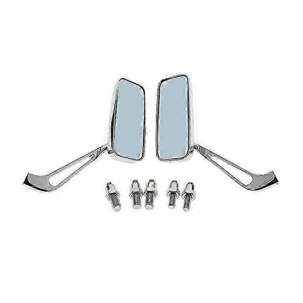 Motorcykelbackspeglar Krom 8/10Mm För