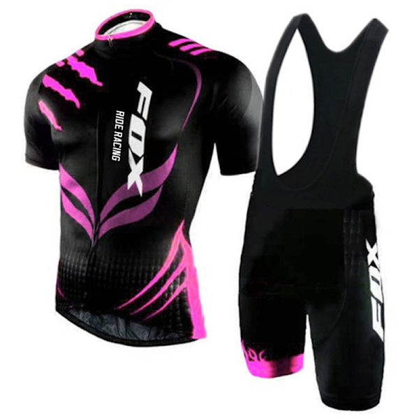Maillot Cyclisme 2023 Oranssi Pyöräilypaita Set Miesten FOX RIDE RACING Polkupyöräily Lyhythihaiset Vaatteet Mtb Pyöräilyasut Vaatteet 7 4XL